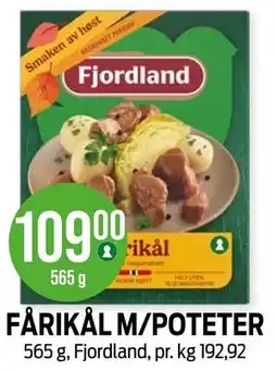 Kiwi FÅRIKÅL M/POTETER tilbud