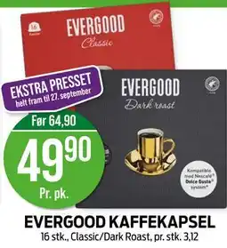 Kiwi EVERGOOD KAFFEKAPSEL tilbud