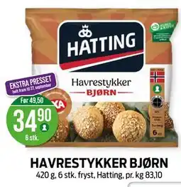 Kiwi HAVRESTYKKER BJØRN tilbud