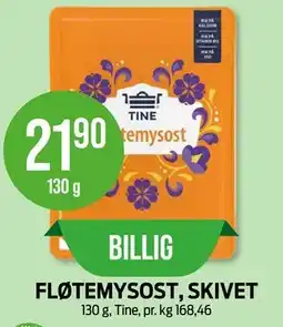 Kiwi FLØTEMYSOST, SKIVET tilbud