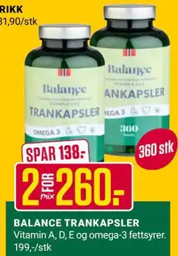 Europris BALANCE TRANKAPSLER tilbud