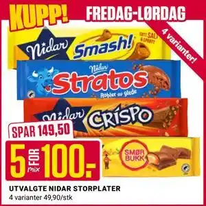 UTVALGTE NIDAR STORPLATER
