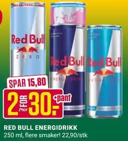 Europris RED BULL ENERGIDRIKK tilbud