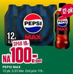 Europris PEPSI MAX tilbud