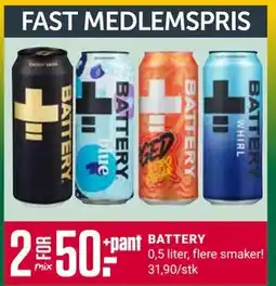 Europris BATTERY, Medlemspris tilbud