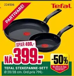 Europris TEFAL STEKEPANNE-SETT tilbud