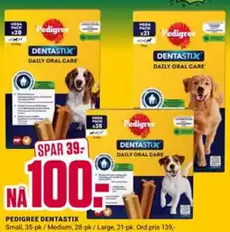 Europris PEDIGREE DENTASTIX tilbud