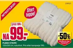 Europris PLEDD STRIPE tilbud
