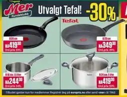 Europris Utvalgt Tefal!, Medlemspris tilbud