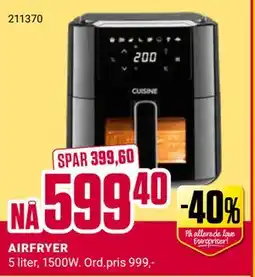 Europris AIRFRYER tilbud