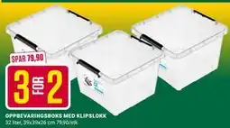 Europris OPPBEVARINGSBOKS MED KLIPSLOKK tilbud