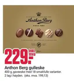 Europris Anthon Berg gulleske tilbud