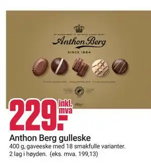 Europris Anthon Berg gulleske tilbud