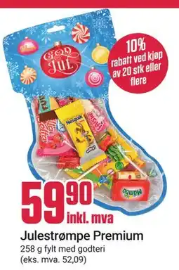 Europris Julestrømpe Premium tilbud
