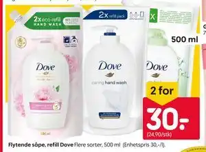 Flytende såpe, refill Dove