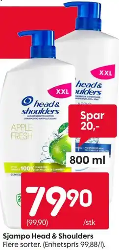 Rusta Sjampo Head & Shoulders tilbud