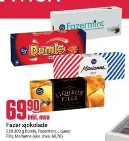 Europris Fazer sjokolade tilbud