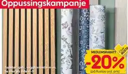 Rusta Tapeter, gulv, veggfornyelse m.m tilbud