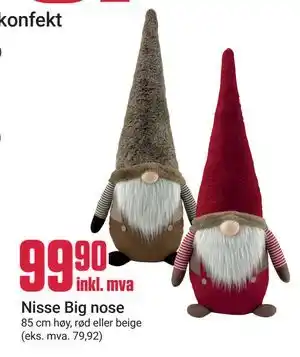 Europris Nisse Big nose tilbud