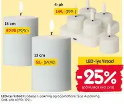 Rusta LED-lys Ystad tilbud
