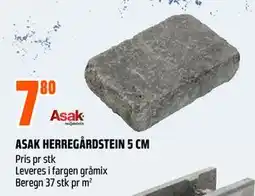 Obs Bygg ASAK HERREGÅRDSTEIN 5 CM tilbud