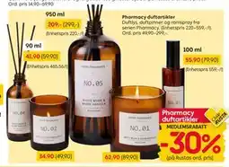 Rusta Pharmacy duftartikler, Medlemspris tilbud