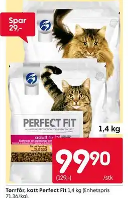 Rusta Tørrfôr, katt Perfect Fit tilbud