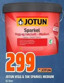 Obs Bygg JOTUN VEGG & TAK SPARKEL MEDIUM tilbud
