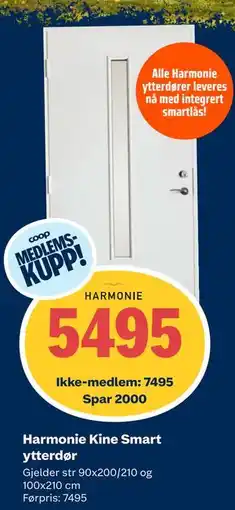 Obs Bygg Harmonie Kine Smart ytterdør tilbud