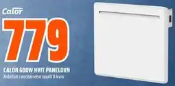 Obs Bygg CALOR 600W HVIT PANELOVN tilbud