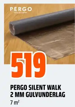 Obs Bygg PERGO SILENT WALK 2 MM GULVUNDERLAG tilbud