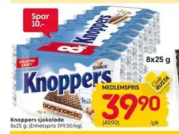 Rusta Knoppers sjokolade, Medlemspris tilbud