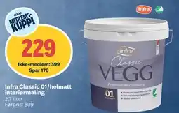 Obs Bygg Infra Classic 01/helmatt interiørmaling tilbud