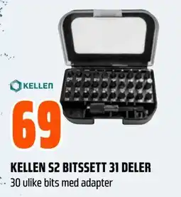 Obs Bygg KELLEN S2 BITSSETT 31 DELER tilbud