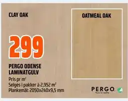 Obs Bygg PERGO ODENSE LAMINATGULV tilbud