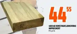 Obs Bygg 48X148 KONSTRUKSJONSVIRKE IMPREGNERT tilbud