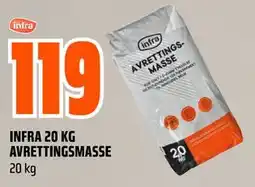 Obs Bygg INFRA 20 KG AVRETTINGSMASSE tilbud