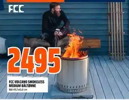 Obs Bygg FCC VOLCANO SMOKELESS MEDIUM BÅLTØNNE tilbud