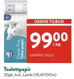 Jacobs Toalettpapir tilbud