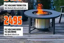 Obs Bygg FCC VOLCANO BORD TIL BÅLTØNNE tilbud