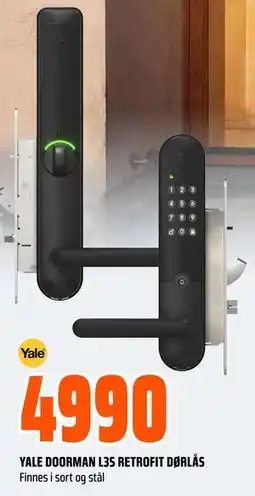 Obs Bygg YALE DOORMAN L3S RETROFIT DØRLÅS tilbud