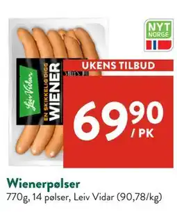 Jacobs Wienerpølser tilbud