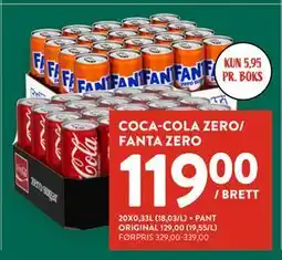 Jacobs COCA-COLA ZERO/ FANTA ZERO tilbud