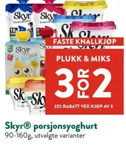 Jacobs Skyr porsjonsyoghurt tilbud