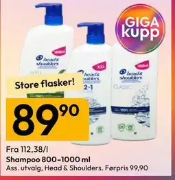 Gigaboks Shampoo 800–1000 ml tilbud