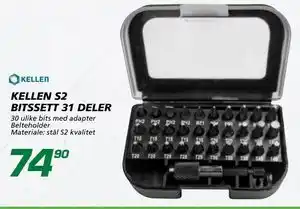KELLEN S2 BITSSETT 31 DELER