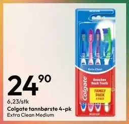 Gigaboks Colgate tannbørste 4-pk tilbud