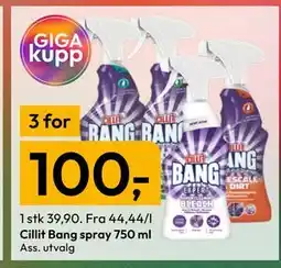 Gigaboks Cillit Bang spray tilbud