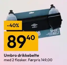 Gigaboks Umbro drikkebelte tilbud