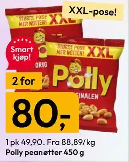 Gigaboks Polly peanøtter tilbud